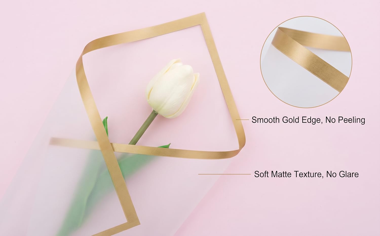 Simple monochrome flower wrapping paper, perfect flower packaging
