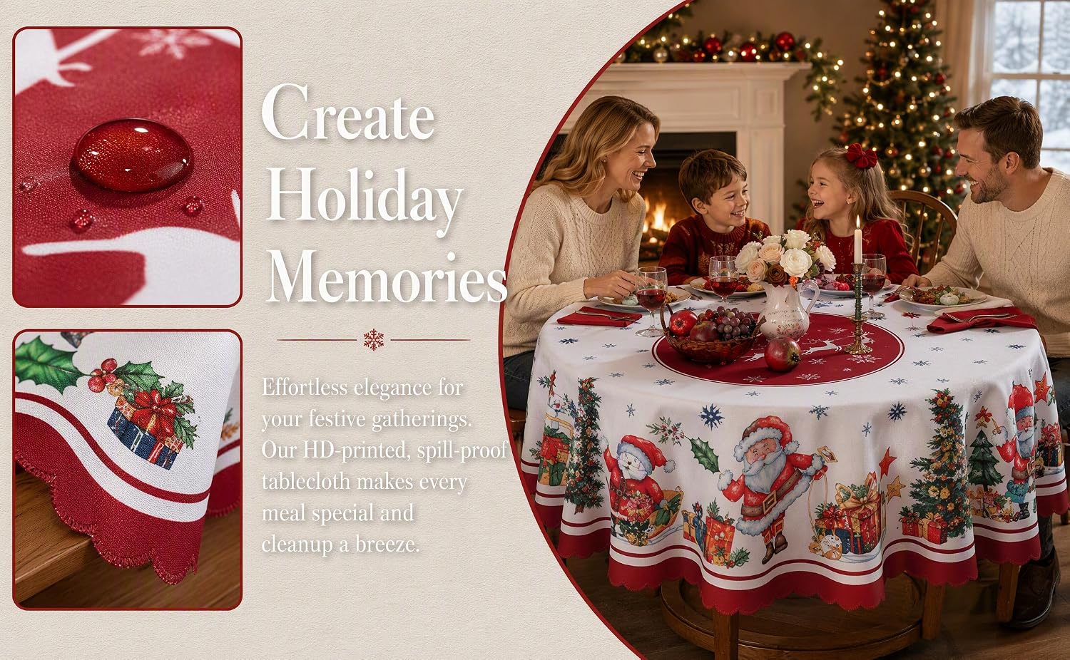 Christmas Round Table Cloths