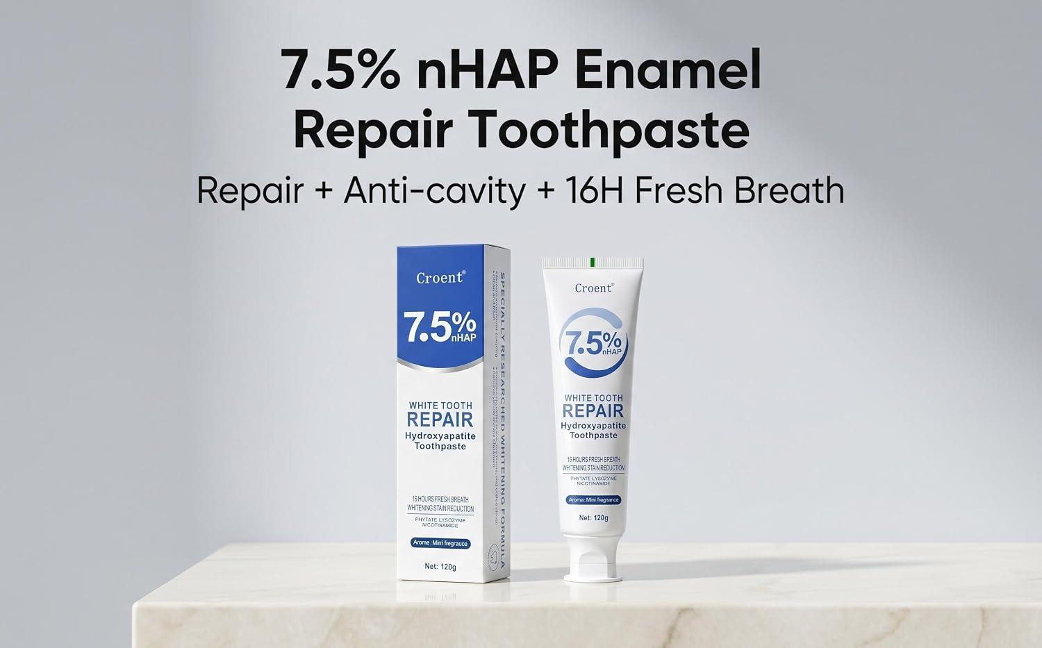 7.5% Hydroxyapatite Natural Toothpaste