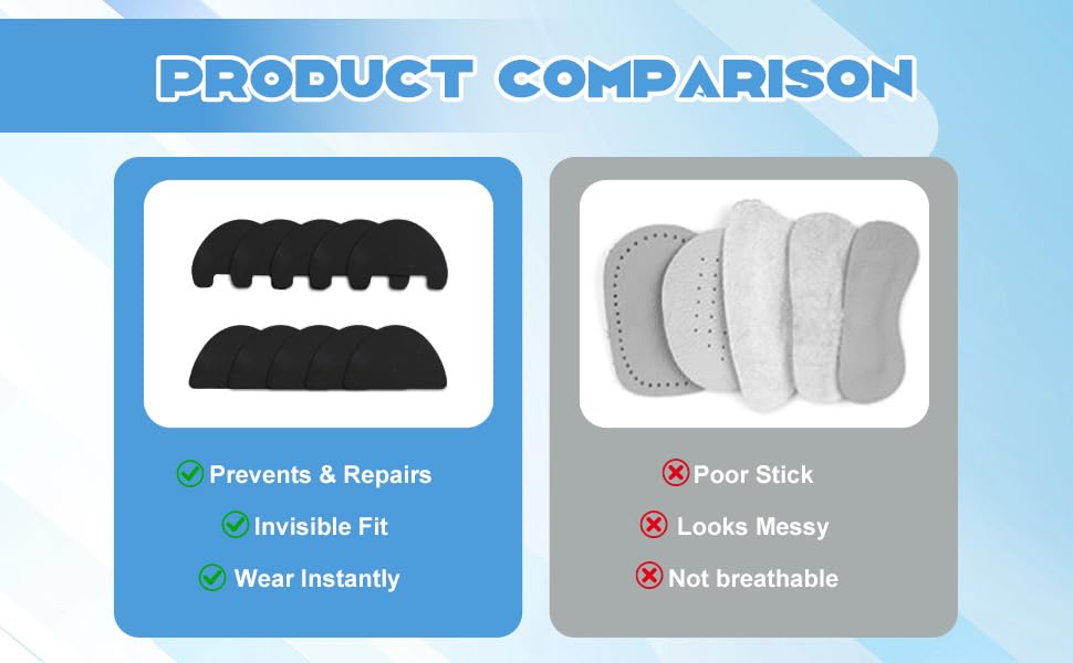 10-Pack Toe Guards for Shoes