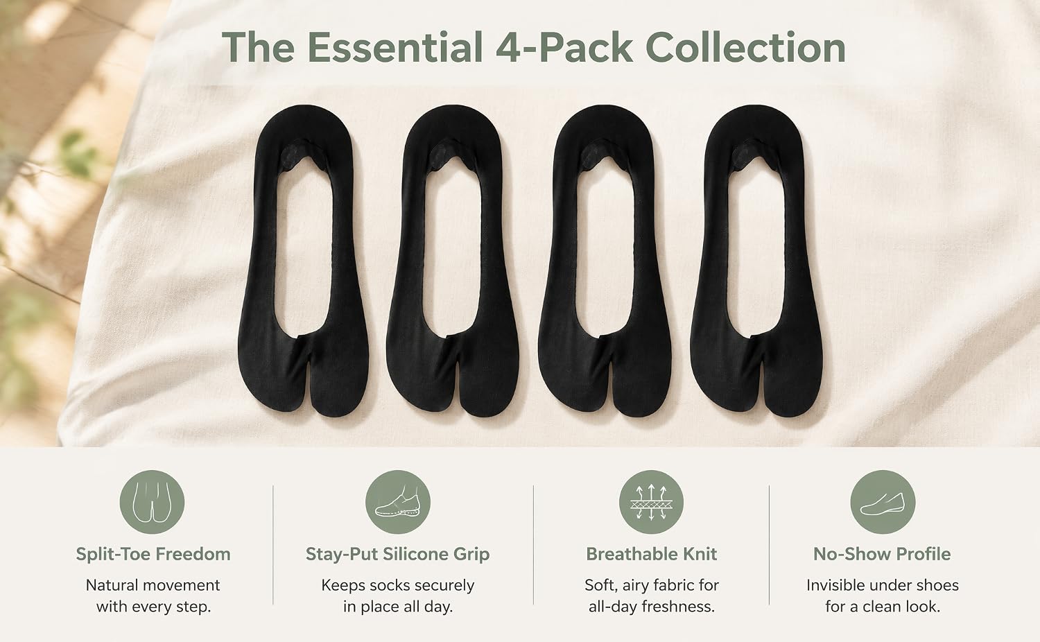 Silicone toeless short socks