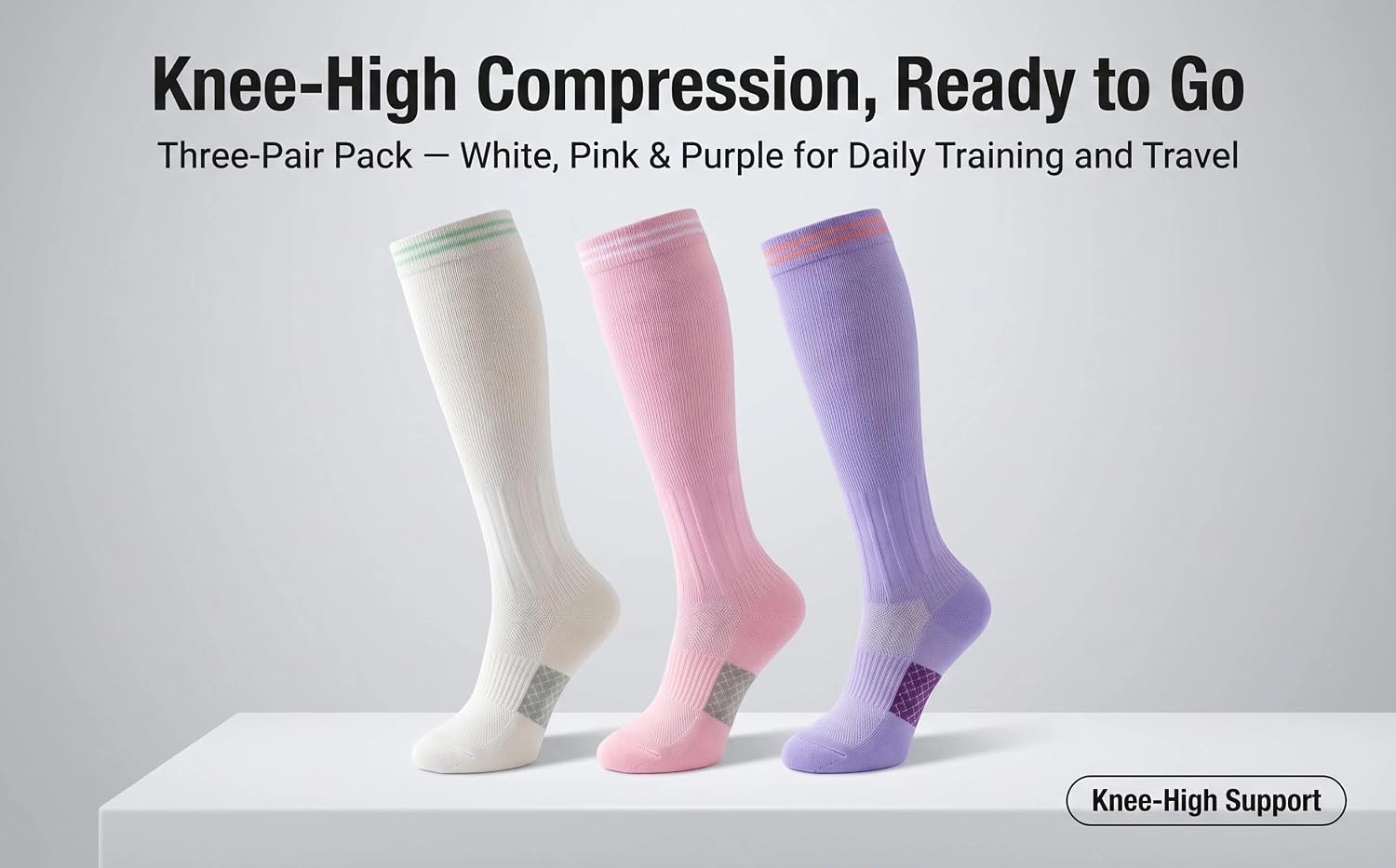 3 Pairs Compression Socks