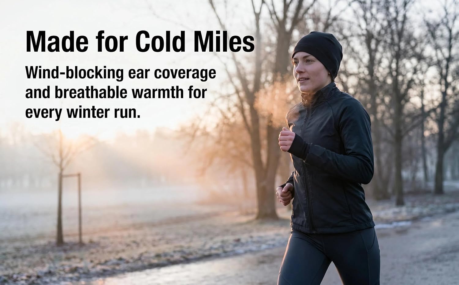 Outdoor Sports Sweat-Wicking Warm Half-Circle Knit Hat