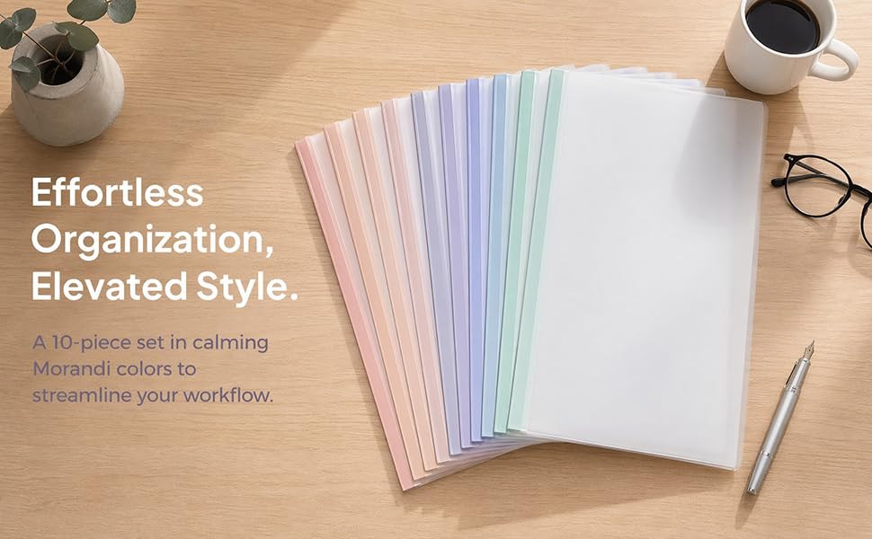 10 Pcs A4 Document Folder