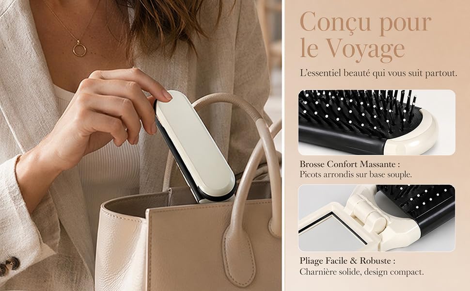 Foldable air cushion comb