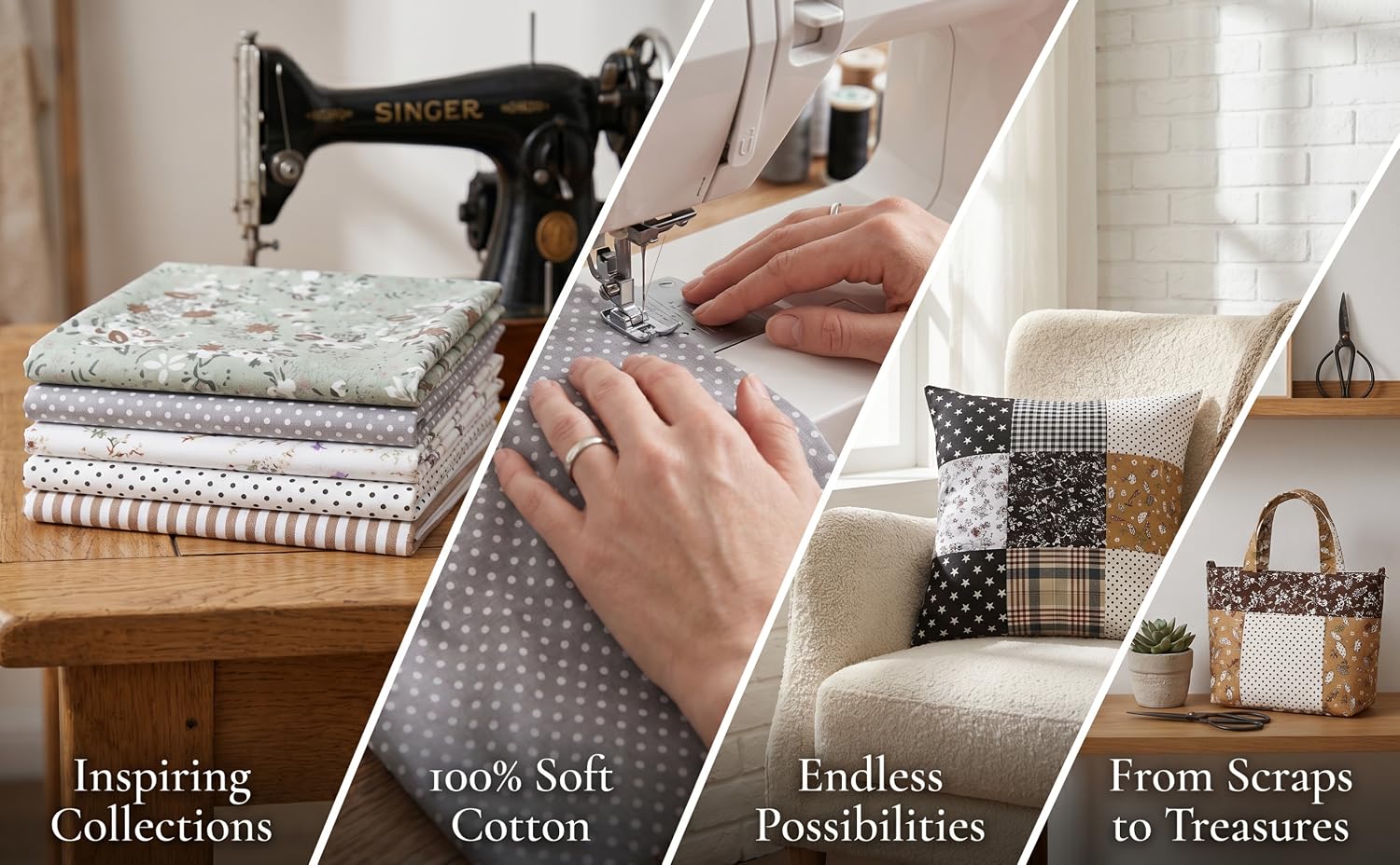 25cm Pre-Cut Cotton Fabric Squares