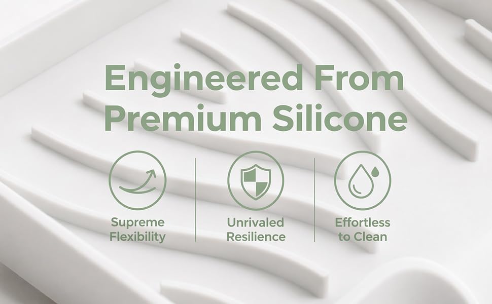 Silicone soap box drainage rack