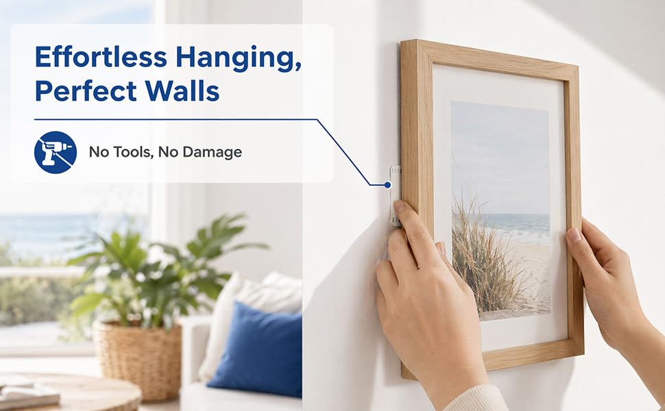 Picture frame Velcro hook