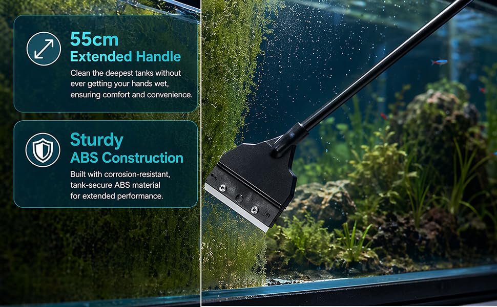 Fish tank algae scraper