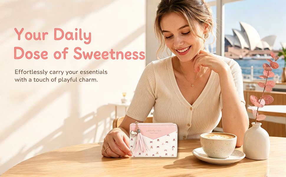 Small Pink Floral Purse for Women