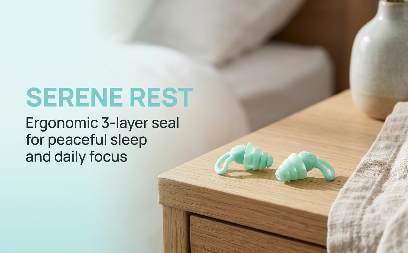 5 pairs of boxed swimming sleep noise-reducing silent earplugs